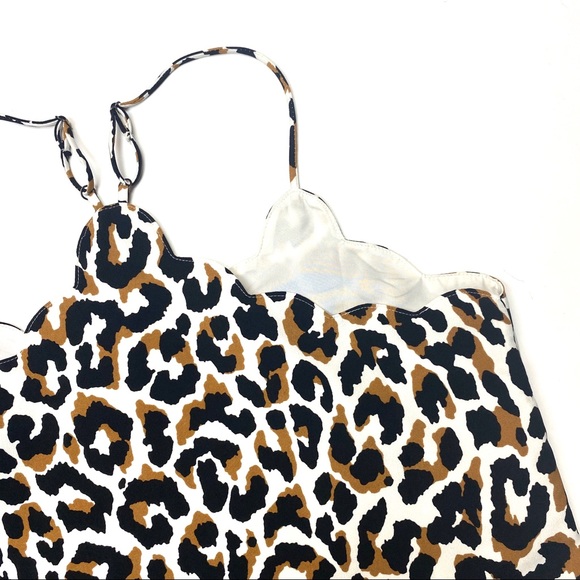 •J. Crew Factory leopard scalloped cami• Size 4 - Picture 4 of 9